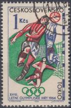 1964, ČSR II, 1396, XVIII. letní OH Tokio 1964: Fotbal, ⊙