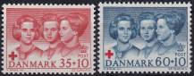 1964, Dánsko, 0421/0422,  Červený kříž ✶✶