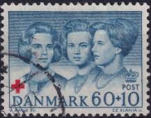 1964, Dánsko, 0422,  Červený kříž ⊙