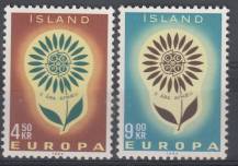 1964, Island, 0385/0386, EUROPA, **