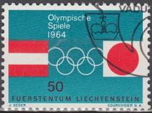 1964, Lichtenštejnsko, 0437, Olympijské hry Innsbruck a Tokio ⊙