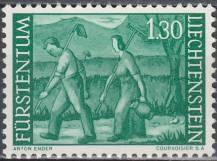 1964, Lichtenštejnsko, 0438, Výplatní známka: Zemské motivy ∗∗ 