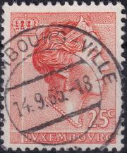 1964, Lucembursko, 0690, Výplatní známka: Velkovévodkyně Šarlota   ⊙ 