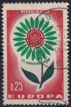 1964, Monako, 0782, EUROPA ⊙