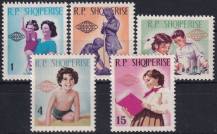 1965, Albánie, 0949/0953, Mezinárodní den dětí ✶✶
