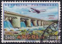1965, Angola, 0516, ✈ Výplatní: stavby - přehrada Salazar ⊙