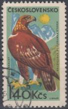 1965, ČSR II, 1477, Horské ptactvo: Orel skalní, ⊙