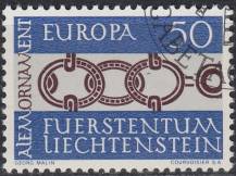 1965, Lichtenštejnsko, 0454, EUROPA ⊙