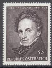 1965, Rakousko, 1183, 175. výročí narození Ferdinanda Raimunda, **