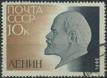 1965, SSSR, 3044, 95. výročí narození Vladimíra Lenina ⊙