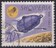 1966, Albánie, 1069,  Měsíční sonda "Luna 10" ⊙
