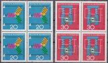 1966, Bundes, 0521/0522, Věda a technika, 4bloky, **