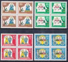 1966, Bundes, 0523/0526, Pohádky bratří Grimmů, 4bloky, **