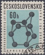1966, ČSR II, 1542, 100. výročí Čs. společnosti chemické, ⊙