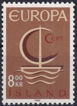 1966, Island, 0405,  EUROPA ✶✶