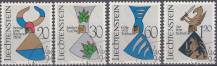 1966, Lichtenštejnsko, 0465/0468, Znaky (III) ⊙