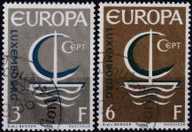 1966, Lucembursko, 0733/0734, EUROPA  ⊙