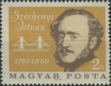 1966, Maďarsko, 2238A, 175. výročí narození Istvána Széchenyiho ∗∗