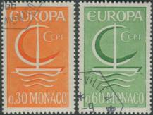 1966, Monako, 0835/0836, EUROPA ⊙