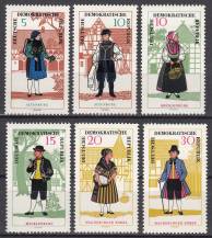 1966, NDR, 1214/1219, Lidové kroje (II), **