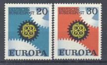1967, Bundes, 0533/0534, EUROPA, **
