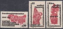 1967, ČSR II, 1644/1646, 50. výročí VŘSR, ⊙