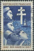 1967, Francie, 1599, 25. výročí bitvy u Bir-Hakeimu (Severní Afrika) ⊙