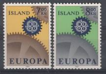 1967, Island, 0409/0410, EUROPA, **