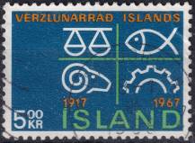1967, Island, 0412, 50 let Obchodní komory ⊙