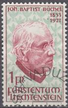1967, Lichtenštejnsko, 0480, 40. výročí úmrtí Johanna Baptisty Büchela ⊙