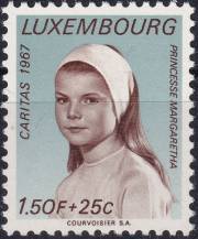 1967, Lucembursko, 0760, Caritas: Princezna Markéta (*1957) ✶✶