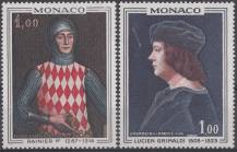 1967, Monako, 0876/0877, Obrazy z knížecího paláce, **