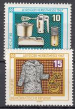 1967, NDR, 1306/1307, Lipské podzimní veletrhy, **