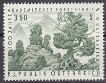 1967, Rakousko, 1251, 100 let akademického lesního studia v Rakousku, **