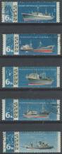 1967, SSSR, 3326/3330, Rybářské lodě ⊙