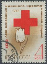 1967, SSSR, 3350, 100 let Ruského/Sovětského Červeného kříže ⊙