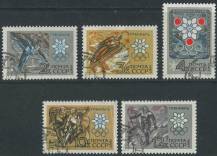 1967, SSSR, 3393/3397, Zimní olympijské hry, Grenoble ⊙
