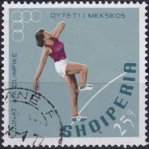 1968, Albánie, 1308, Letní olympijské hry, Mexico-City: Hod diskem ⊙