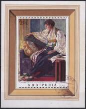 1968, Albánie, A032, Obrazy albánských malířů ⊙