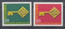 1968, Bundes, 0559/0560, EUROPA, **