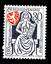 1968, ČSR II, 1668, Výročí Národního muzea, **