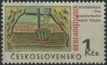 1968, ČSR II, 1708, 30. výročí Mnichova - kresby terezínských dětí: J. Schlesinger, Zátiší ∗∗