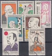 1968, ČSR II, 1722/1728, Světové kulturní osobnosti - UNESCO, ⊙