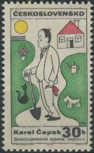 1968, ČSR II, 1723, Světové kulturní osobnosti - UNESCO: Karel Čapek ∗∗