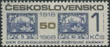 1968, ČSR II, 1740, Den československé poštovní známky ∗∗