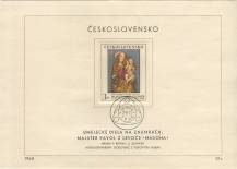 1968, ČSR II, NL30e/1968, Umění: Pavel z Levoče - Madona