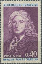 1968, Francie, 1623, 300. výročí narození Alaina Reného Lesageho ∗∗