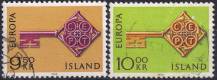 1968, Island, 0417/0418, EUROPA ⊙