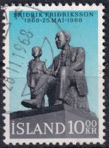 1968, Island, 0421, 100. výročí narození Fridrika Fridrikssona ⊙