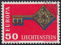 1968, Lichtenštejnsko, 0495, EUROPA ⊙